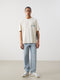 Crew Neck Short Sleeve Printed Combed Cotton Men's T-shirt